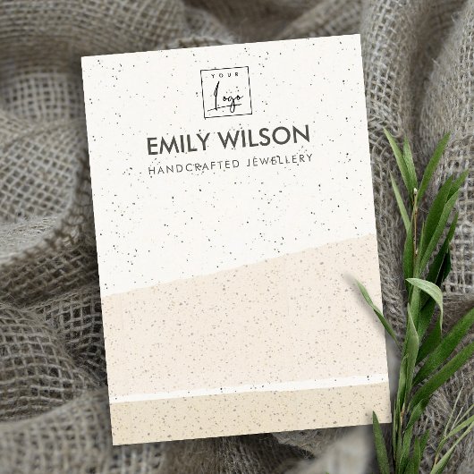 抽象芸術赤面セラミック波イヤリングディスプレイロゴ 名刺