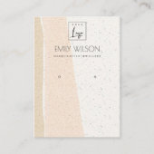 抽象芸術赤面セラミック波イヤリングディスプレイロゴ 名刺 (正面)