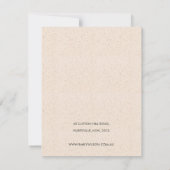 抽象芸術赤面セラミック波イヤリングディスプレイロゴ 招待状 (裏面)