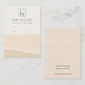 抽象芸術赤面セラミック波イヤリング表示ロゴ 名刺 (正面/裏面)