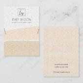 抽象芸術赤面セラミック波ネックレス表示ロゴ 名刺 (正面/裏面)