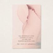 抽象芸術赤面ピンクイヤリングジュエリー表示カード (裏面)