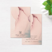 抽象芸術赤面ピンクイヤリングジュエリー表示カード (デスク)