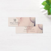 抽象芸術赤面ピンクイヤリングジュエリー表示カード (デスク)