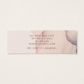 抽象芸術赤面ピンクイヤリングジュエリー表示カード (裏面)