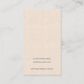 抽象芸術赤面ピンクセラミック波イヤリングディスプレイ 名刺 (裏面)