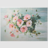 抽象芸術赤面ピンクフローラブーケデクページ 薄葉紙 (正面)