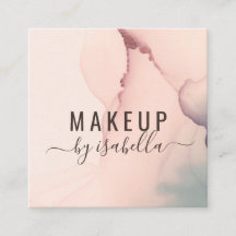 抽象芸術赤面ピンクメイクアップアーティストスクエアビジネス