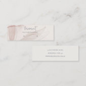 抽象芸術赤面水彩樹木耳飾りホルダー スキニー名刺 (正面/裏面)