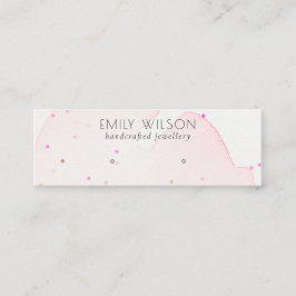 抽象芸術赤面紙吹雪洗浄スタッドイヤリングディスプレイ スキニー名刺