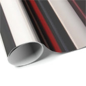 抽象芸術赤黒線トレンディーコレクション ラッピングペーパー (ロールコーナー)