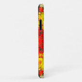 抽象芸術赤黒黄グリッター名カスタマイズ Case-Mate iPhoneケース (裏面/右)