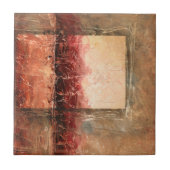 抽象芸術赤 タイル (正面)