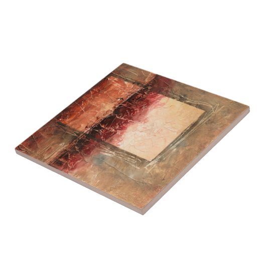 抽象芸術赤 タイル (側面)