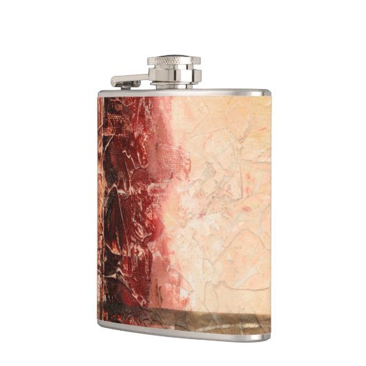 抽象芸術赤 フラスク (左)