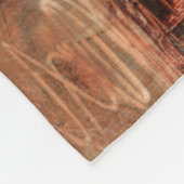 抽象芸術赤 フリースブランケット (角)