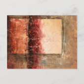 抽象芸術赤 ポストカード (正面)