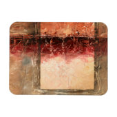 抽象芸術赤 マグネット (横)