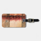 抽象芸術赤 ラゲッジタグ (正面横)