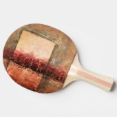 抽象芸術赤 卓球ラケット (横)