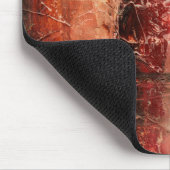 抽象芸術赤（横） マウスパッド (コーナー)