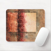 抽象芸術赤（横） マウスパッド (マウス)