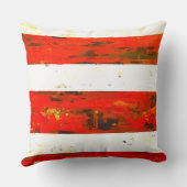 抽象芸術赤、白、青の旗のような正方形 クッション (裏面)