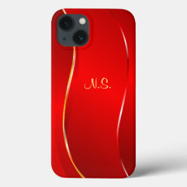 抽象芸術赤 iPhone 13ケース