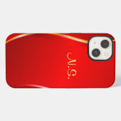抽象芸術赤 iPhoneケース (裏面横)