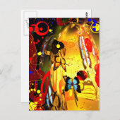 抽象芸術超現実主義 ポストカード (正面/裏面)