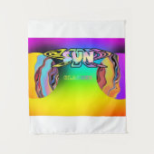 抽象芸術超現実的サングラス タペストリー (正面)