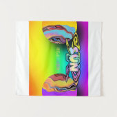 抽象芸術超現実的サングラス タペストリー (正面(横))