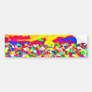 抽象芸術超越油彩画 バンパーステッカー