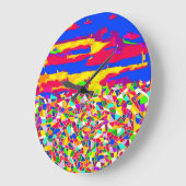 抽象芸術超越 ラージ壁時計 (傾斜)