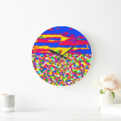 抽象芸術超越 ラージ壁時計 (ホーム)