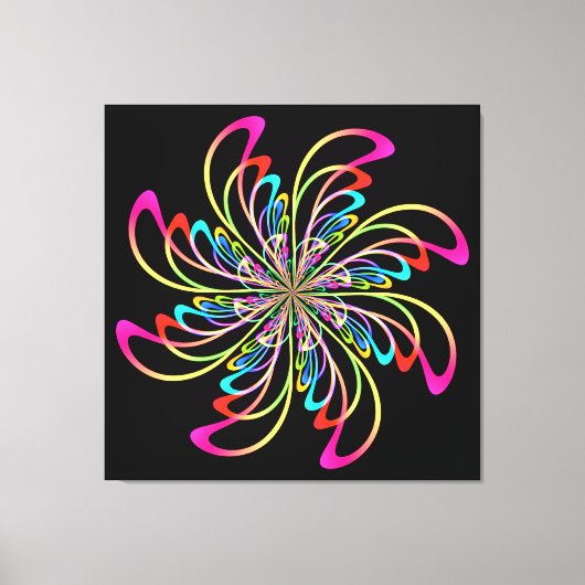 抽象芸術車 キャンバスプリント (正面)