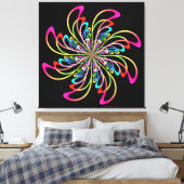 抽象芸術車 キャンバスプリント (インサイチュ (寝室))