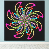 抽象芸術車 キャンバスプリント (インサイチュ (ウッドフロア))