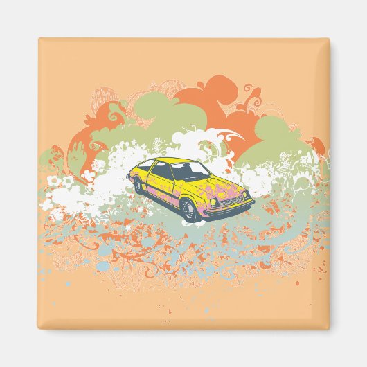 抽象芸術車 マグネット (正面)