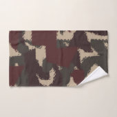 抽象芸術軍隊迷彩模様 バスタオルセット (ハンドタオル)