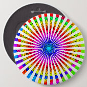 抽象芸術輝く灯 缶バッジ (正面&裏面)