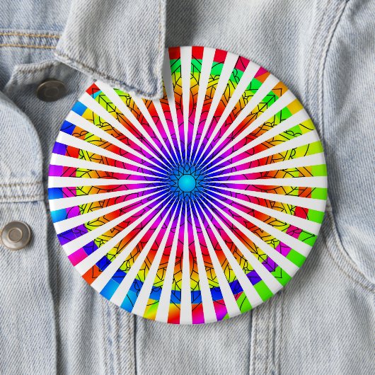 抽象芸術輝く灯 缶バッジ (インサイチュ)