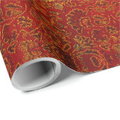 抽象芸術輝く美しい琥珀のサンプル ラッピングペーパー (ロールコーナー)