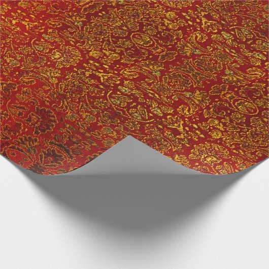 抽象芸術輝く美しい琥珀のサンプル ラッピングペーパー (角)