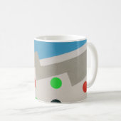 抽象芸術輝襟 コーヒーマグカップ (正面右)