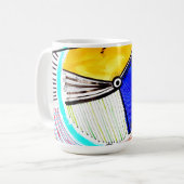 抽象芸術輪 コーヒーマグカップ (正面左)