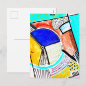 抽象芸術輪 シーズンポストカード (正面/裏面)