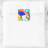 抽象芸術輪 スクエアシール (バッグ)