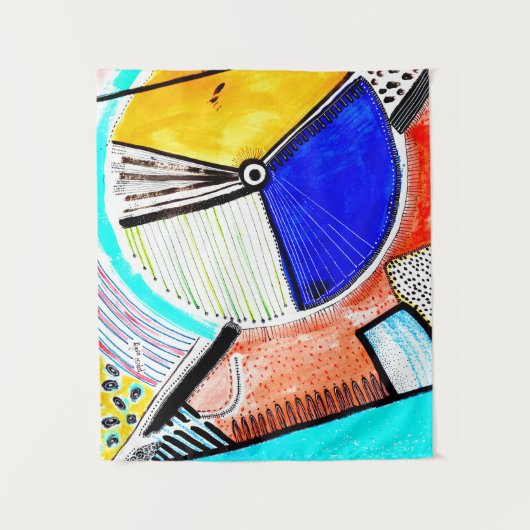 抽象芸術輪 タペストリー (正面)