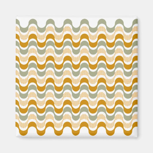 抽象芸術逆模様 マグネット (正面)